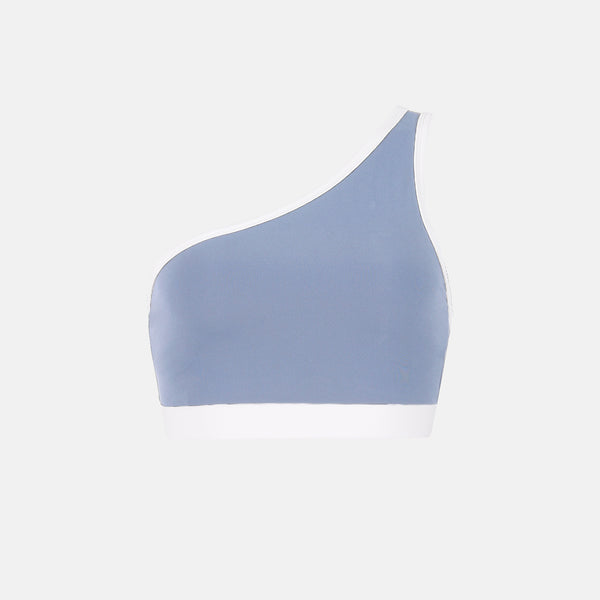 Hot Han Chloe One Shoulder Top - Airy Blue