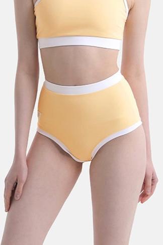Hot Han Chloe High Shorts - Soft Yellow
