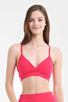 Hot Han Groove Wrap Top - Hot Pink