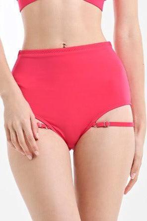 Hot Han Groove Garter Shorts - Hot Pink