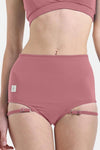 Hot Han Groove Garter Shorts - Dusty Rose