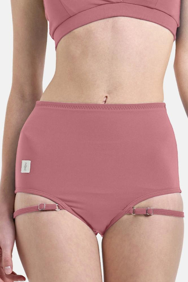 Hot Han Groove Garter Shorts - Dusty Rose