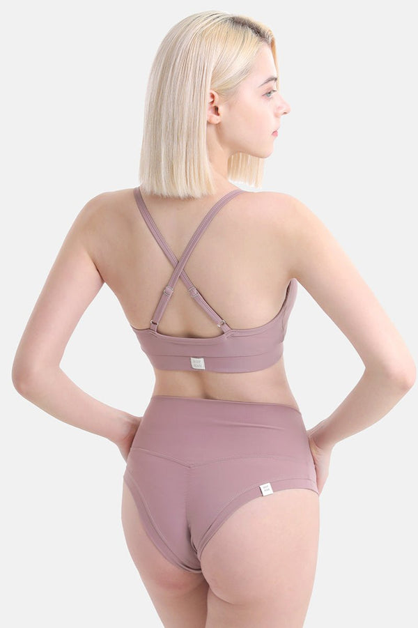 Hot Han High Cheeky Shorts - Pink Muhly