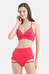 Hot Han Groove Wrap Top - Hot Pink