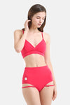 Hot Han Groove Wrap Top - Hot Pink