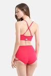 Hot Han Groove Wrap Top - Hot Pink